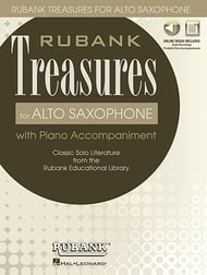 Rubank Treasures for Alto Saxophone Alto Sax and Piano - Book with Online Media Access cover